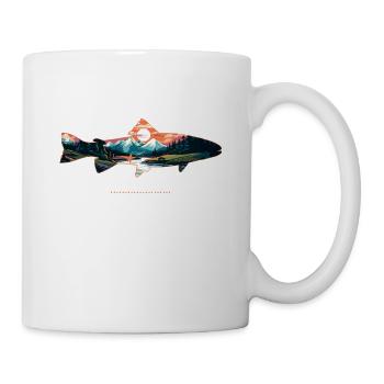 Fliegenfischen auf Forellen: Der zeitlose - Tasse - Weiß - Rechts
