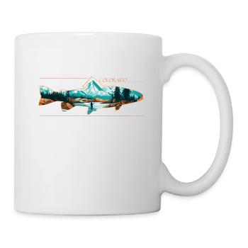 Fliegenfischen in Colorado Riverside Angler & - Tasse - Weiß - Rechts