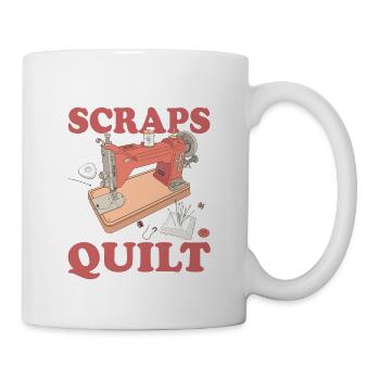 When life gives you leftovers Making quilts - Mug - white - Right