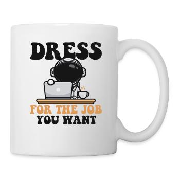 Habillez-vous pour le travail que vous voulez Cosmonaute Taikonaut - Mug blanc - blanc - Droite