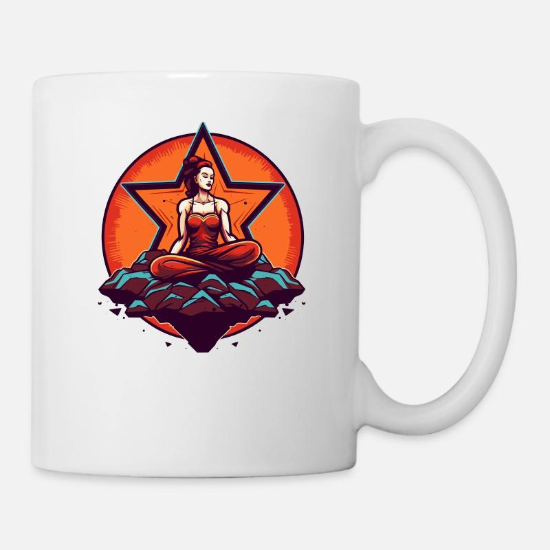 Endloses Yoga - Tasse - Weiß