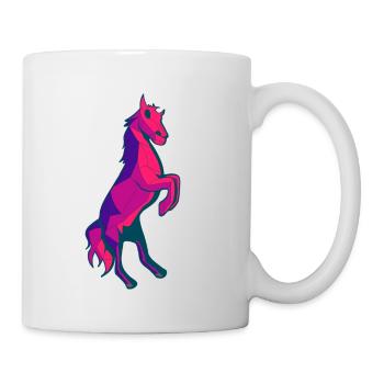 Géométrie Cavalier - Mug blanc - blanc - Droite