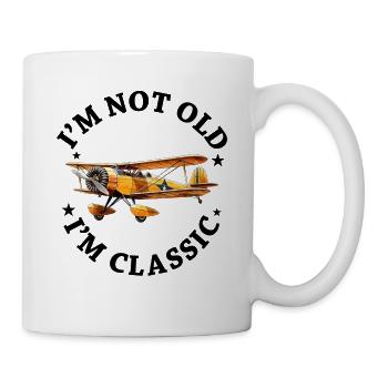 I'm not Old I'm Cassic Vintage Plane Airplane - Mug - white - Right