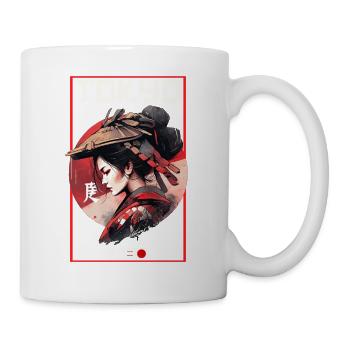 Asie 80s Samouraï Rétro Japonais Samouraï - Mug blanc - blanc - Droite
