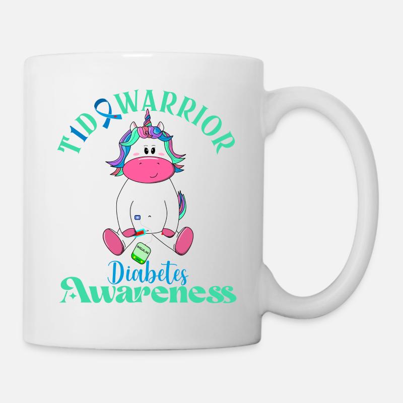 T1D Warrior Diabetes Awarness - Mug - white