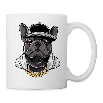 French Bulldog Hip Hop Artist - Mug - white - Right