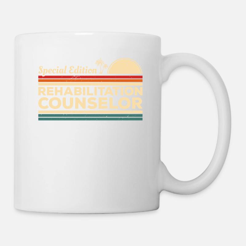 Vintage Conseiller en réadaptation Conseil - Mug blanc - blanc