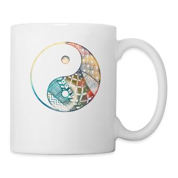 Yin yang art Fantasy Creative art Tai chi symbol - Mug - white - Right