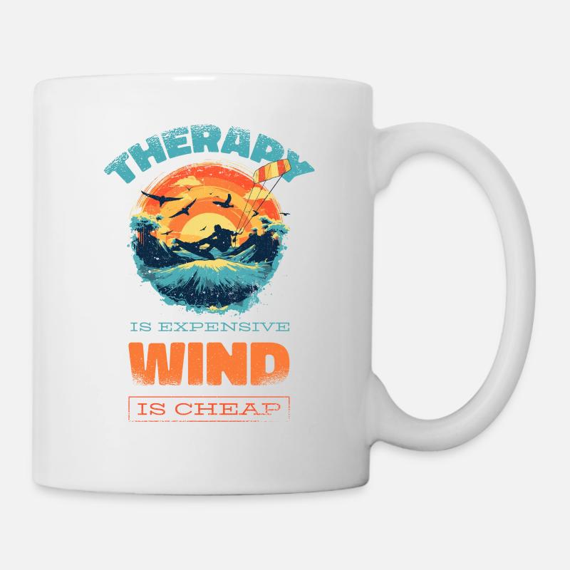 Kitesurf Kitesurf Kitesurf Vintage Drôle - Mug blanc - blanc