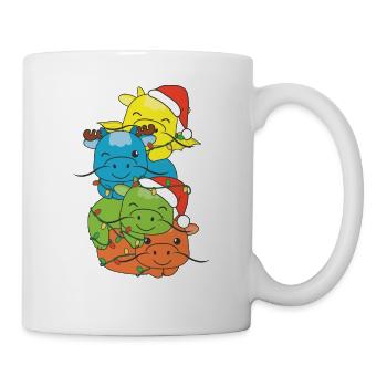 Dragon Christmas Tree Christmas Animals Dragon - Mug - white - Right