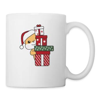 Hamster Weihnachten Geschenk Winter Tiere Hamster - Tasse - Weiß - Rechts