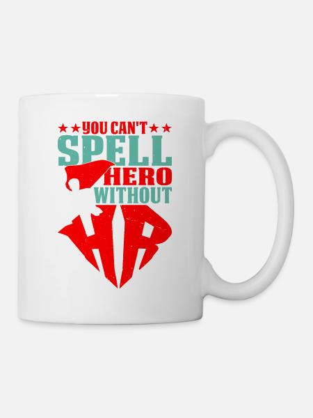 Vous ne pouvez pas épeler Hero sans Hr 5 - Mug blanc - blanc