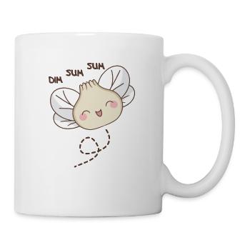 dim sum sum dumplin biene kawaii dumplings - Tasse - Weiß - Rechts