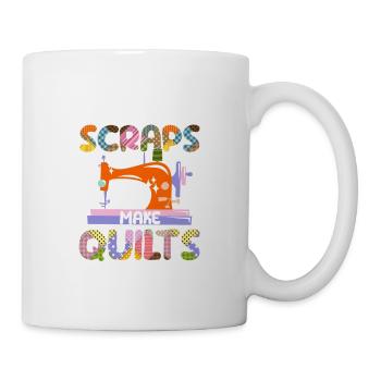 When life gives you leftovers Making quilts - Mug - white - Right