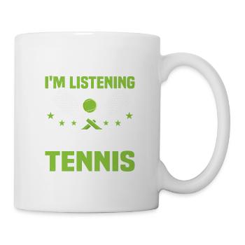 But in My Head I'm Playing Tennis Racket Player - Mug - white - Right