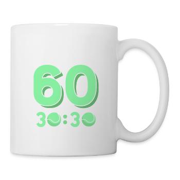 I'm Not 60 I'm 30:30 Tennis Racket Sport - Tasse - Weiß - Rechts
