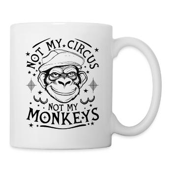 Not my monkeys-not my circus - Mug - white - Right