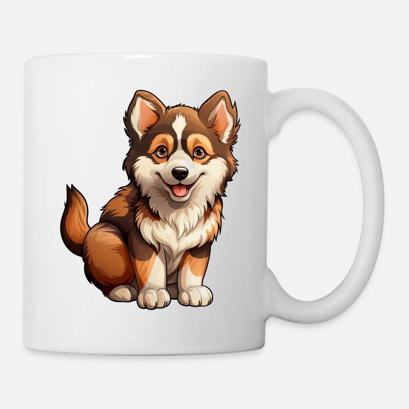 Little brown husky - Mug - white