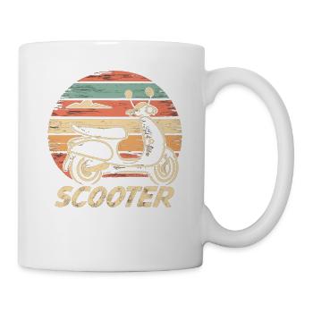 Scooter Motorroller Mofa Moped Roller - Mug - white - Right