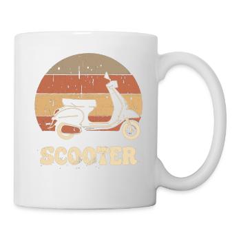 Scooter Motorroller Mofa Moped Roller - Mug - white - Right