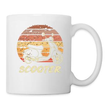 Scooter Motorroller Mofa Moped Roller - Mug - white - Right