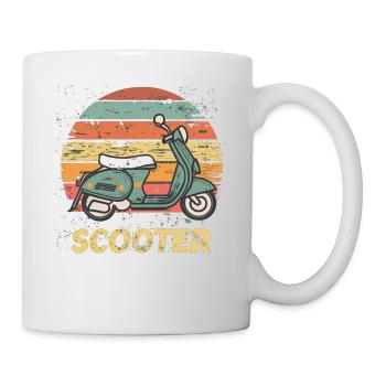 Scooter Motorroller Mofa Moped Roller - Mug - white - Right