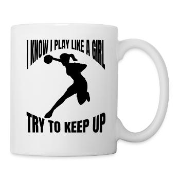 Handballfan Handballspieler Handballteam Handball - Tasse - Weiß - Rechts