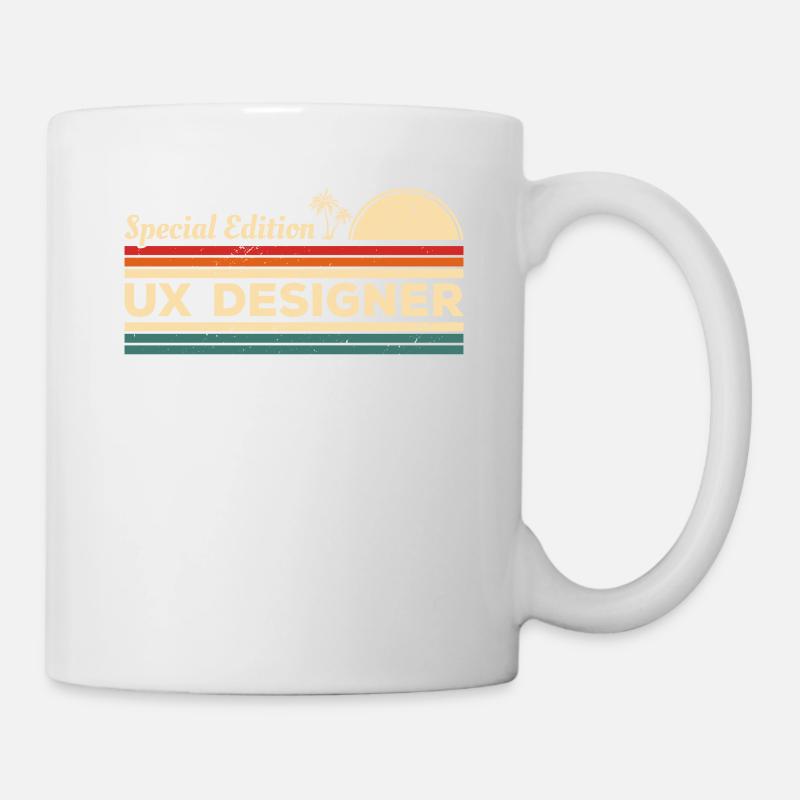 Vintage Special Edition UX Designer Benutzer - Tasse - Weiß