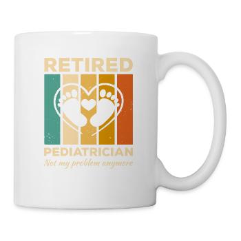 Le pédiatre à la retraite n’est plus mon problème - Mug blanc - blanc - Droite