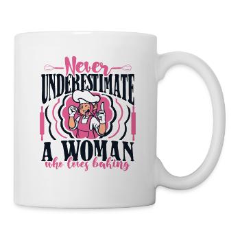 Never Underestimate A Women Who Loves Baking - Mug - white - Right