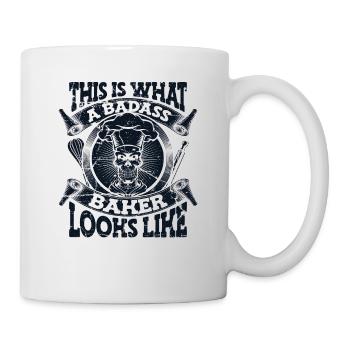 Voici à quoi ressemble un boulanger badass - Mug blanc - blanc - Droite