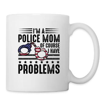 Polizei Polizist Polizeibeamte - Tasse - Weiß - Rechts