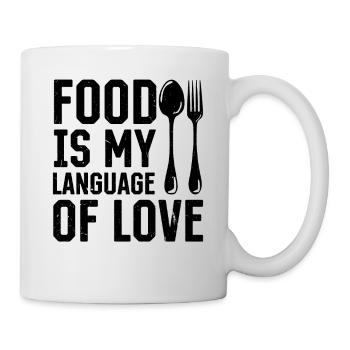 Food Is My Language - Kitchen Cook Cooking Chef - Mug - white - Right
