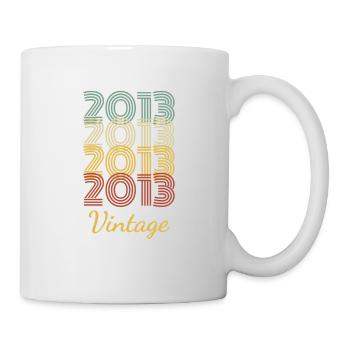 Vintage Birthday Gift Born In 2013 Slogan - Mug - white - Right