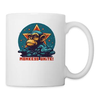 Singes de la Résistance, unissez-vous ! - Mug blanc - blanc - Droite