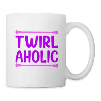 Baton Twirling Twirlaholic Baton Idée cadeau - Mug blanc - blanc - Droite
