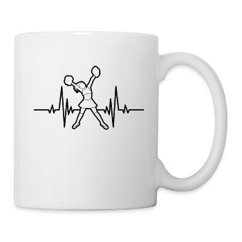 Cheerleader Girl Cheerleading Cheerleader - Mug blanc - blanc - Droite