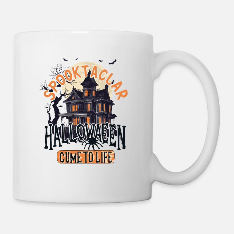 Spooktaclar Halloween prend vie - Mug blanc - blanc