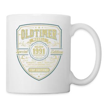 Legendäres Jahrgangsgeschenk '91 - Tasse - Weiß - Rechts