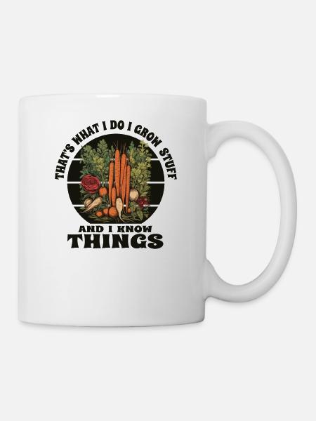 Gärtnerin Gartenpflanzen lustiges Gärtner - Tasse - Weiß