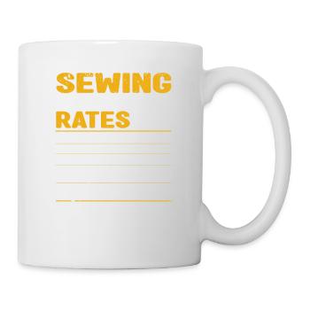 Coudre Taux horaire Funny Sewer Lab Quilting - Mug blanc - blanc - Droite