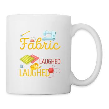 Je ne vais pas acheter une machine à coudre en tissu Drôle - Mug blanc - blanc - Droite