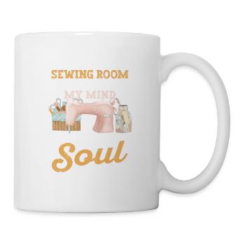 I go to the sewing room to my mind - Mug - white - Right