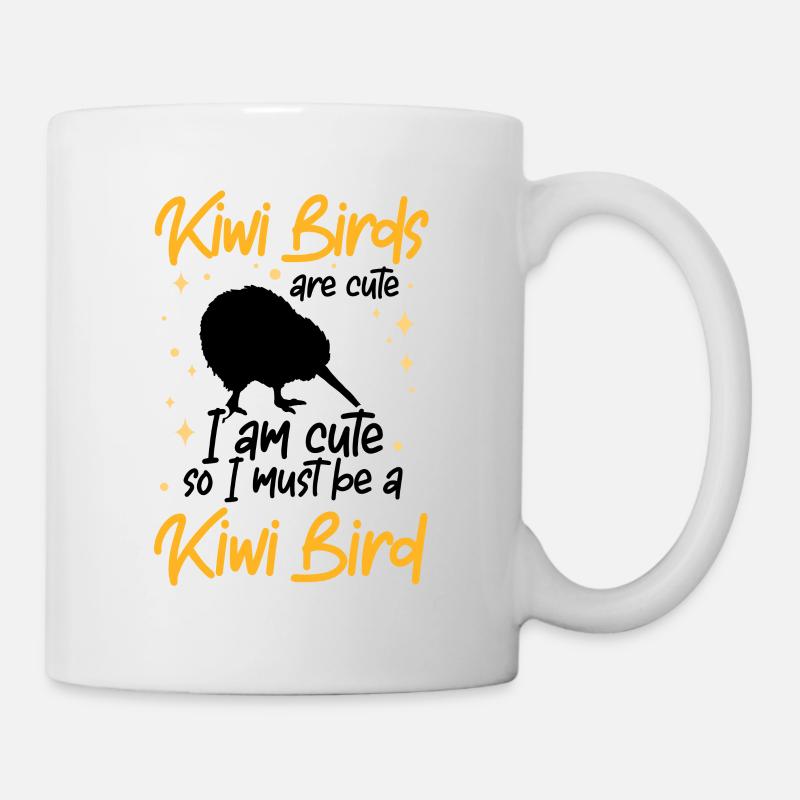 Je suis un oiseau kiwi Nouvelle-Zélande - Mug blanc - blanc