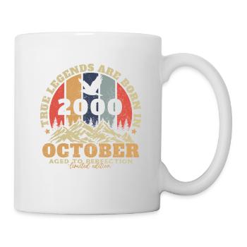 Original Oktober 2000 Jahrgang Jubiläum 2000 - Tasse - Weiß - Rechts