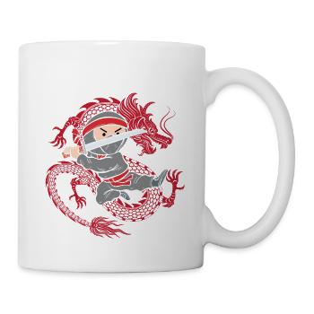Achtung Ich bin Zehn - Tasse - Weiß - Rechts