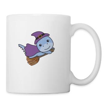 Dino Halloween Witch Kids Witch Costume - Mug - white - Right