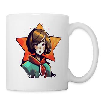 Big Star and Anime Girl - Mug - white - Right
