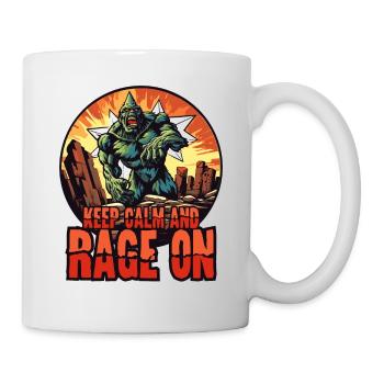 Keep calm and keep raging, monster rage - Mug - white - Right