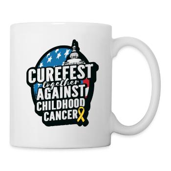 CureFest 2023 CureFest pour les patients atteints de cancer infantile - Mug blanc - blanc - Droite